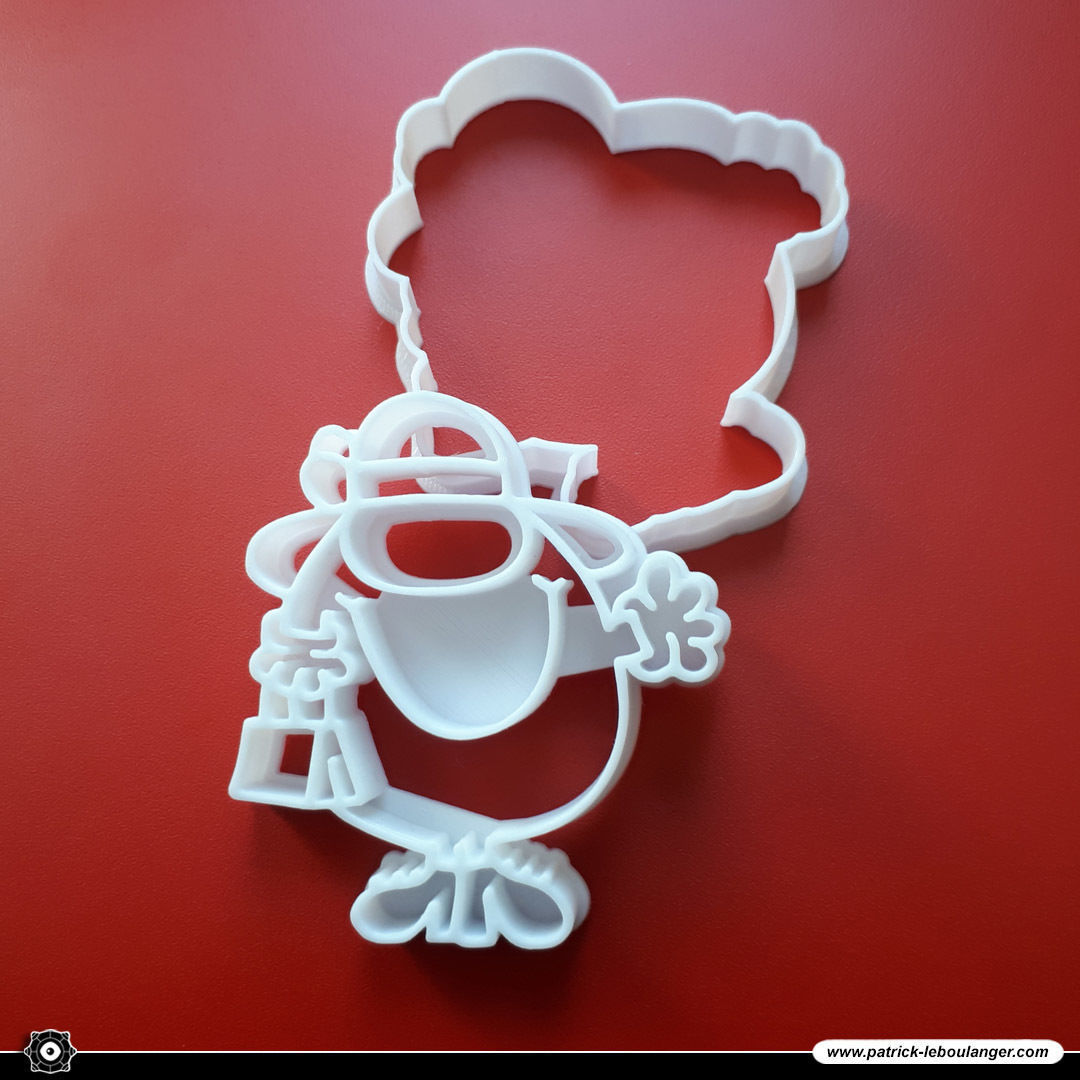 Little Miss Scatterbrain Cookie Cutter 3D print model_3