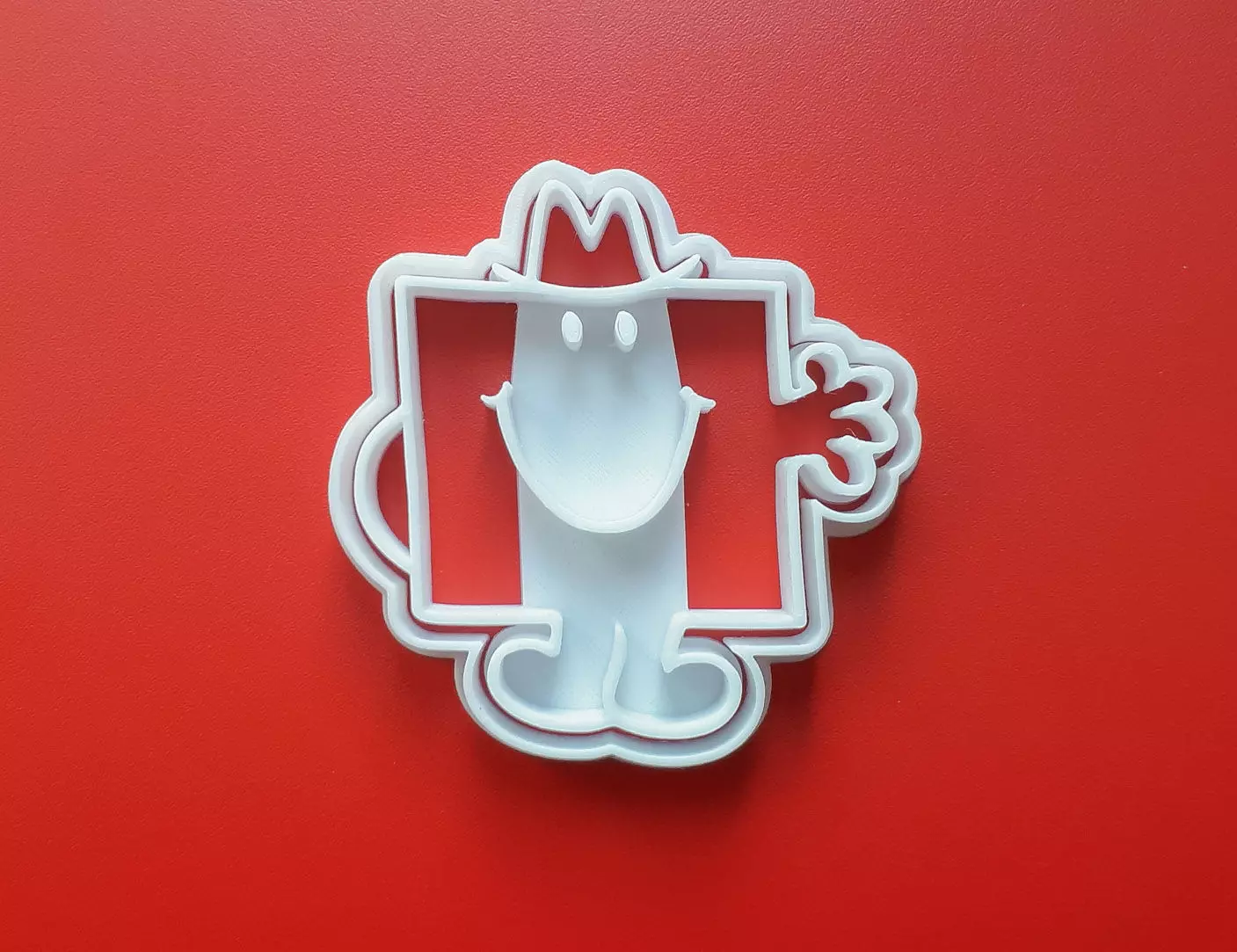 Mr Strong Cookie Cutter 3D print model_0
