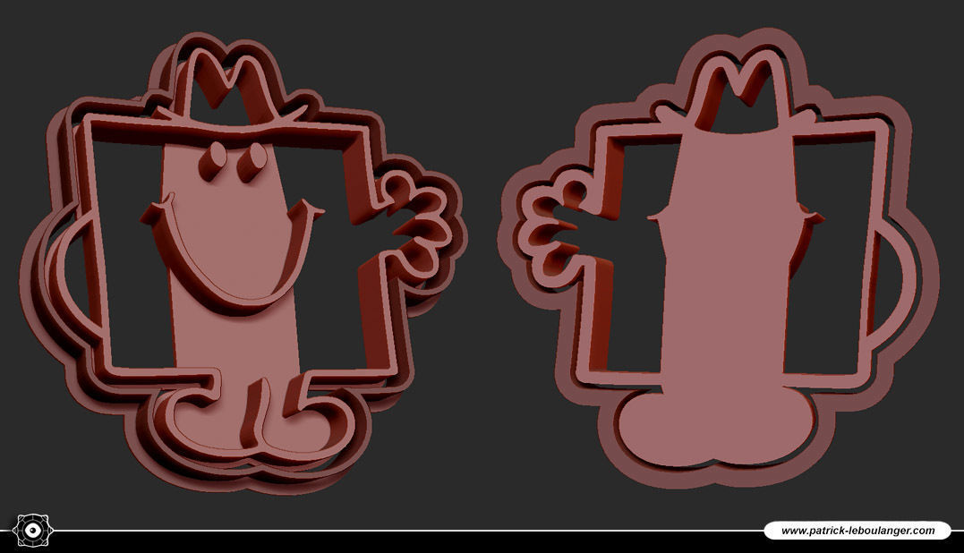 Mr Strong Cookie Cutter 3D print model_4