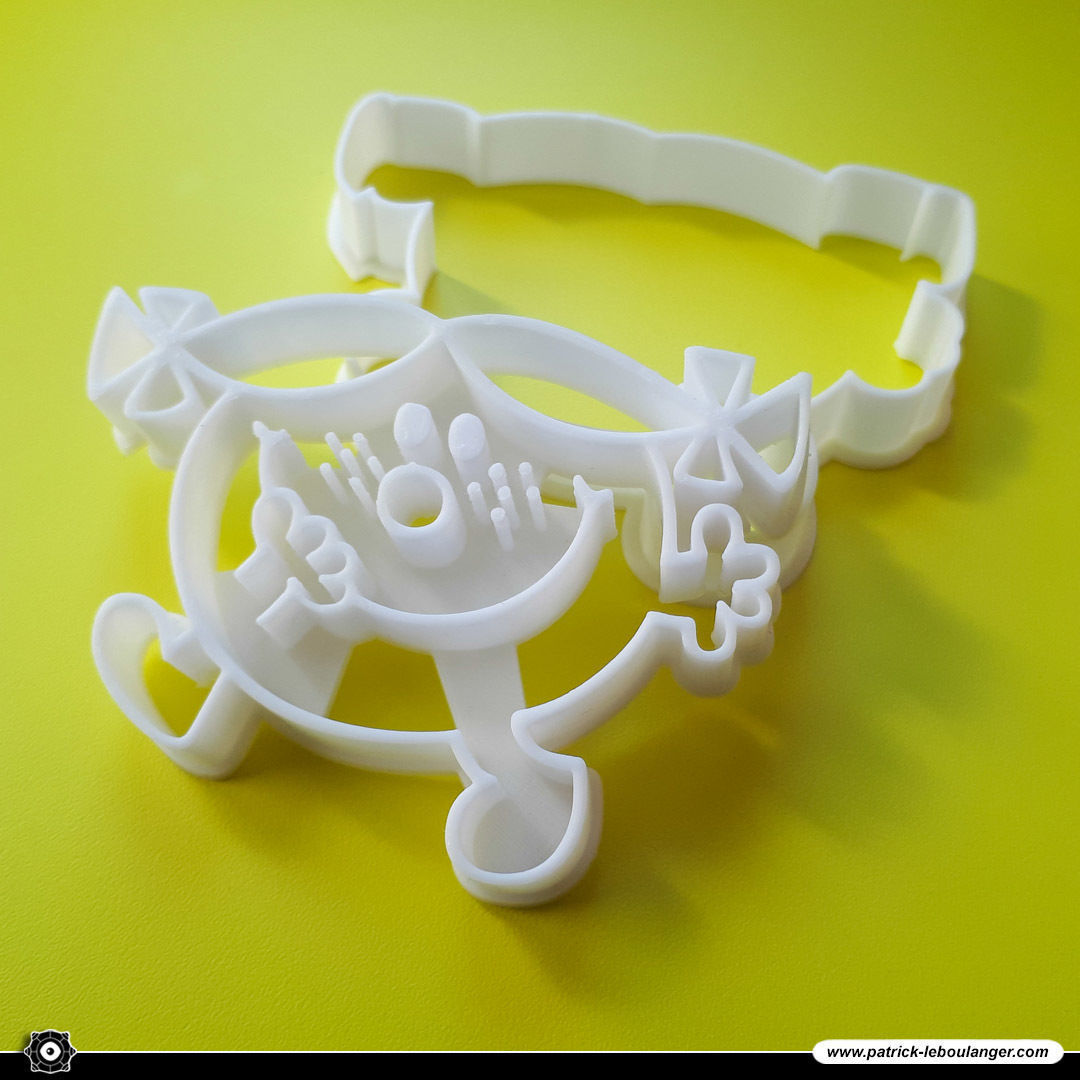 Little Miss Trouble Cookie Cutter 3D print model_3