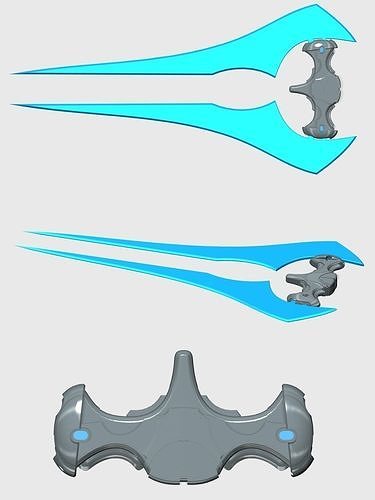 Halo Infinite inspired Energy Sword 3D print model