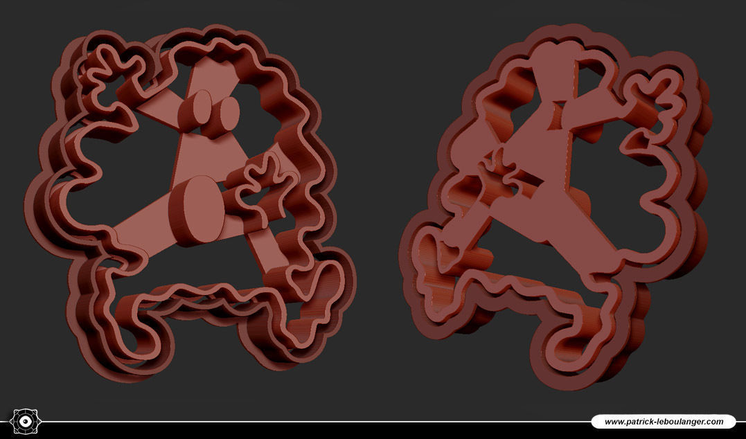 Mr Jelly Cookie Cutter 3D print model_4