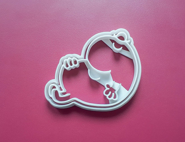 Mr Lazy Cookie Cutter 3D print model