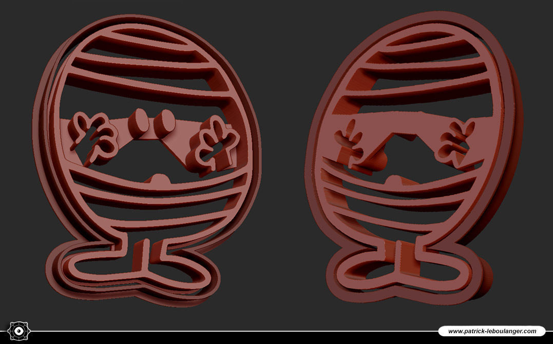 Mr Bump Cookie Cutter 3D print model_4