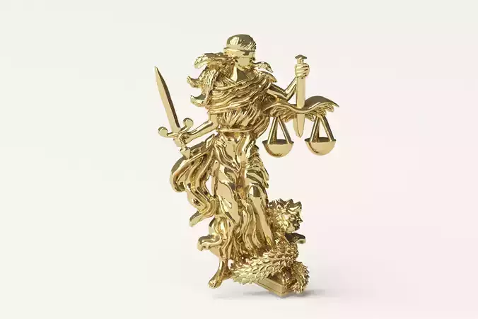 Lady Justice  Pendant Creative Cr 04  3D print model