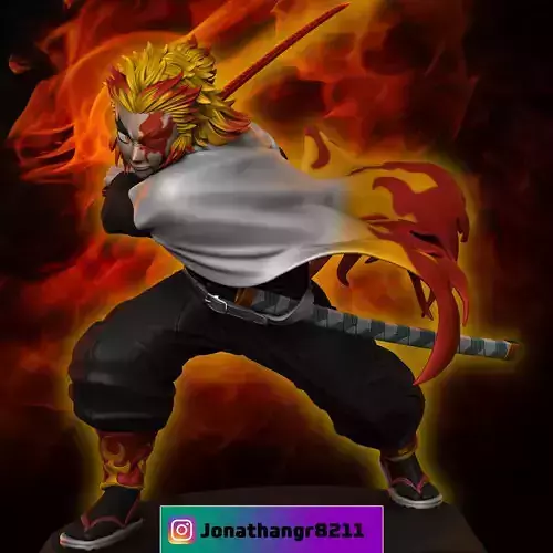 Rengoku - Demons Slayer 3D print model