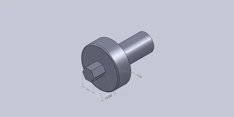 straight hexagonal tool Free 3D model