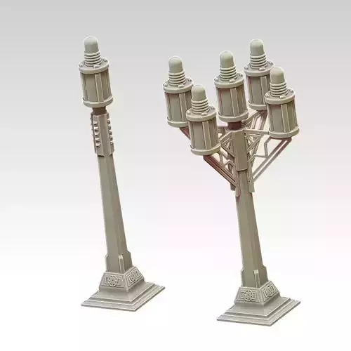 Metropolis Street Lamps