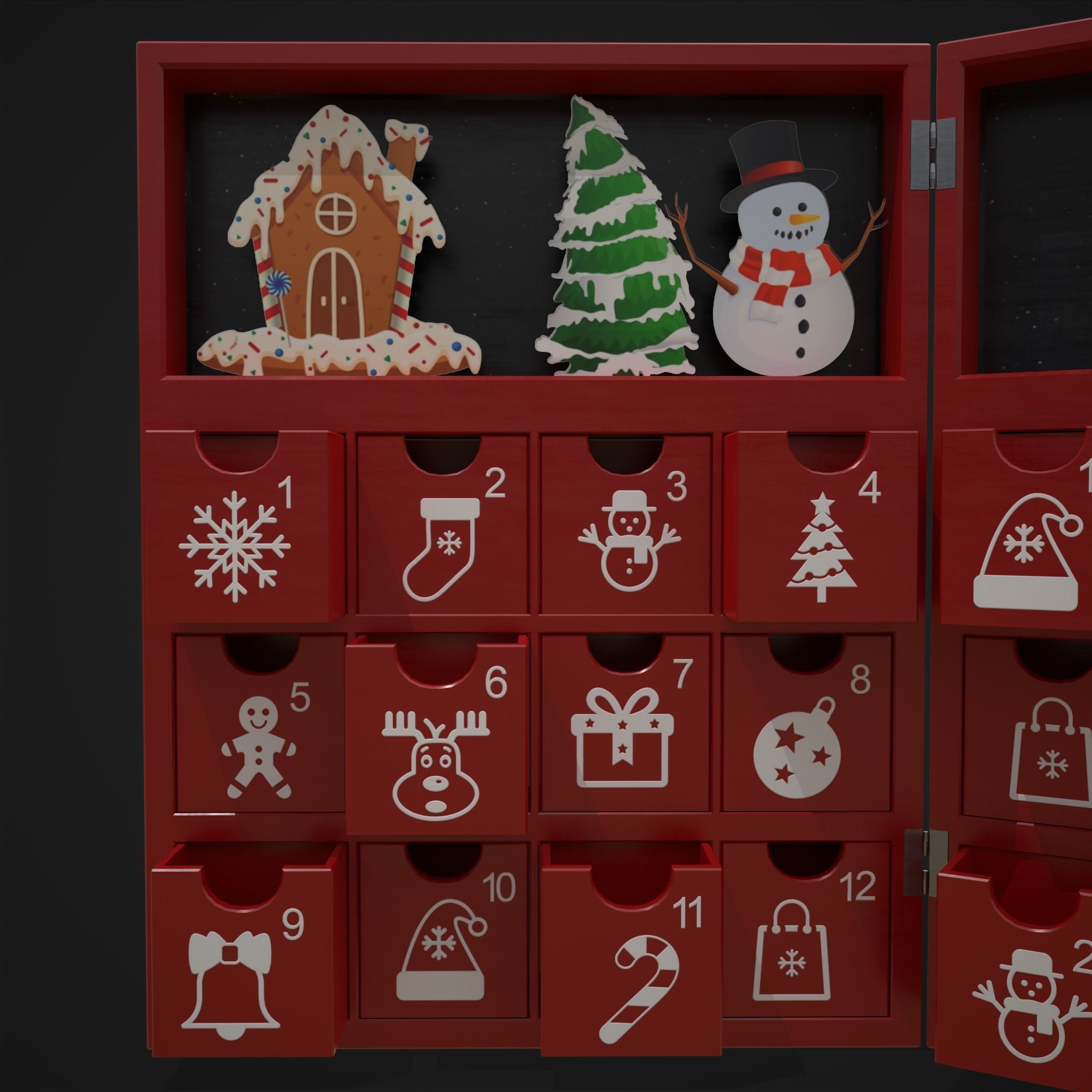 Christmas Decorations Small Pack  3D Model Collection_48