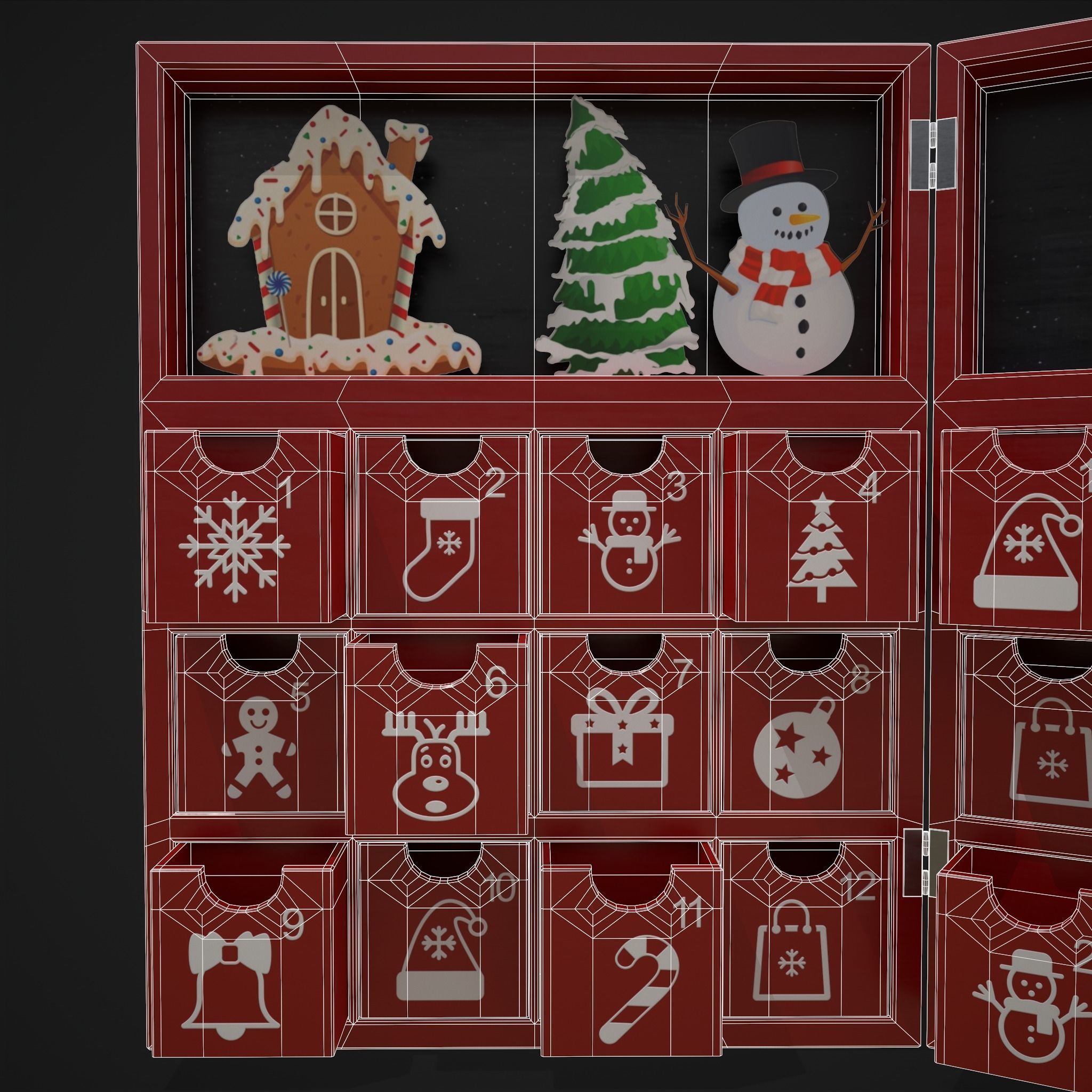 Christmas Decorations Small Pack  3D Model Collection_49