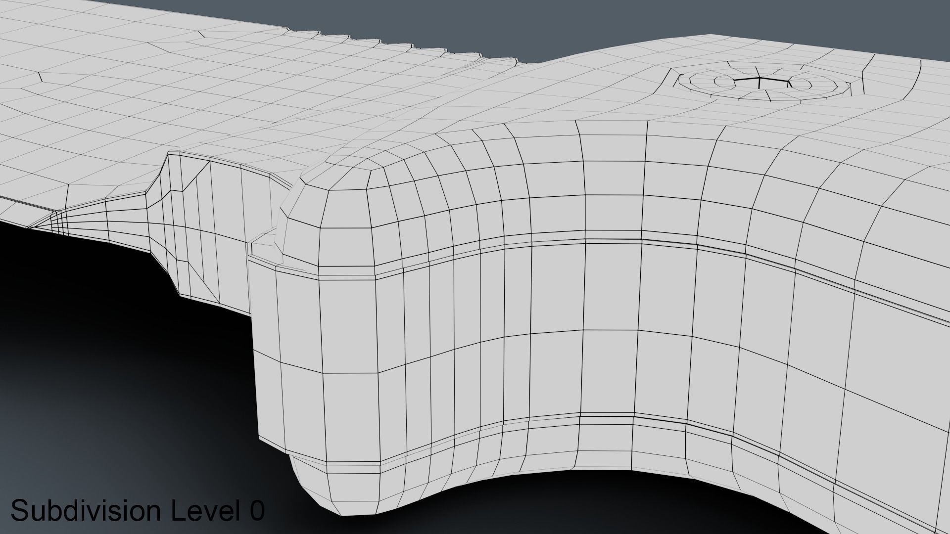 Survival Knife Low-poly 3D model_16