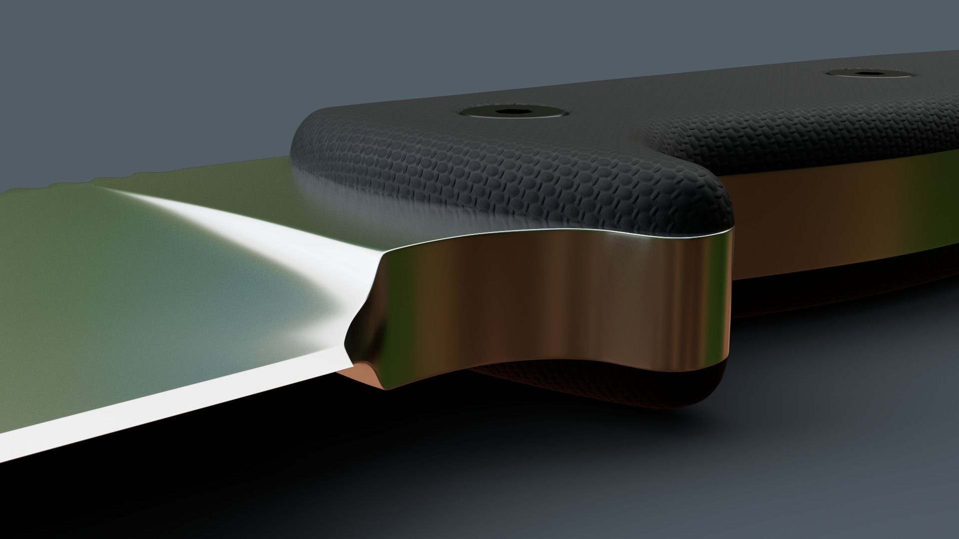 Survival Knife Low-poly 3D model_18