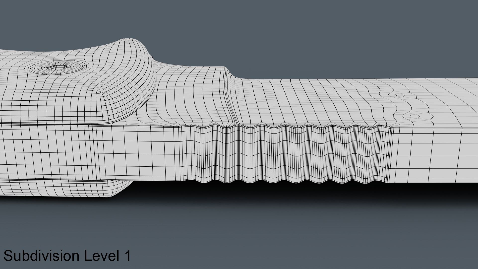 Survival Knife Low-poly 3D model_14