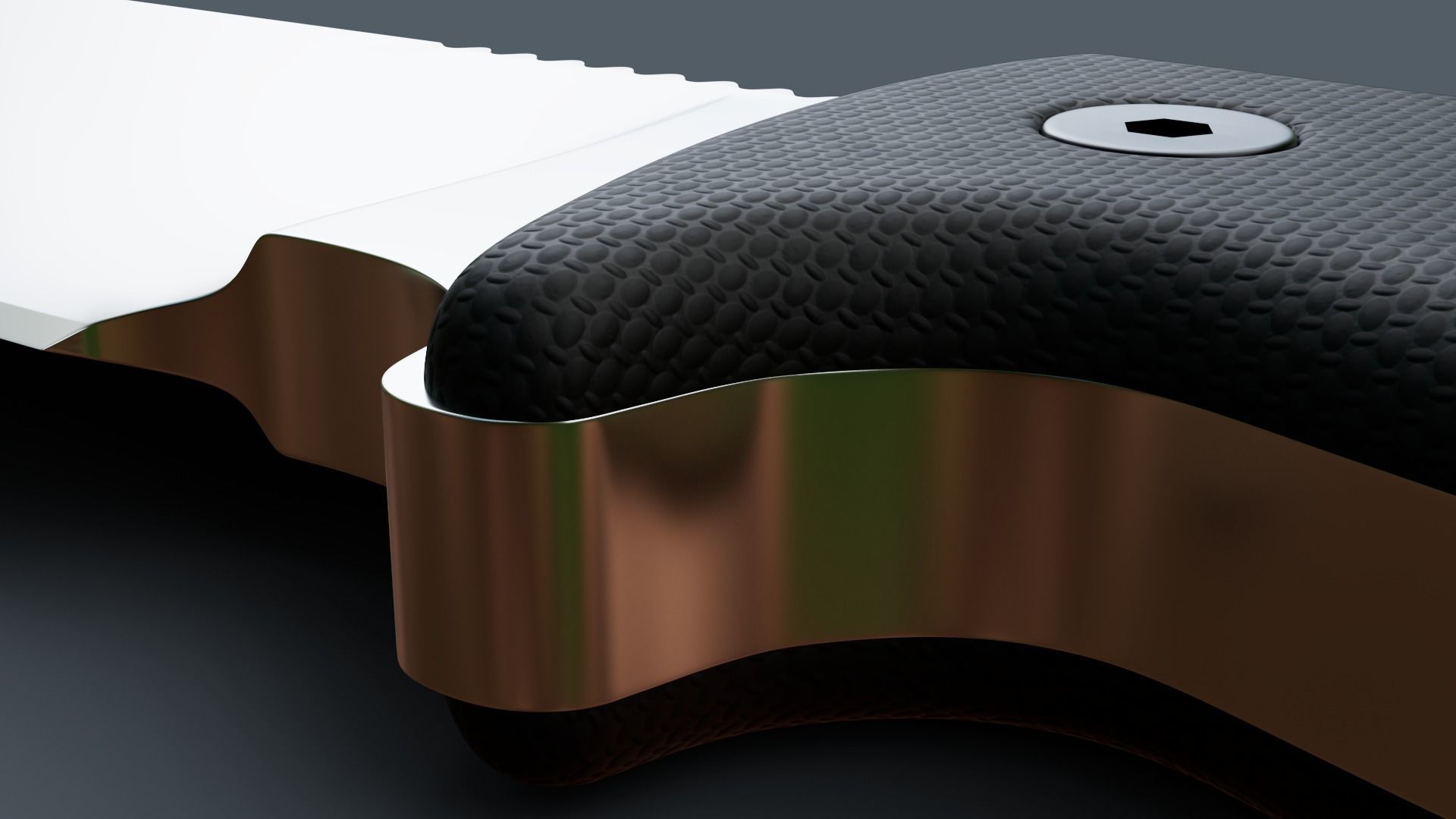 Survival Knife Low-poly 3D model_15