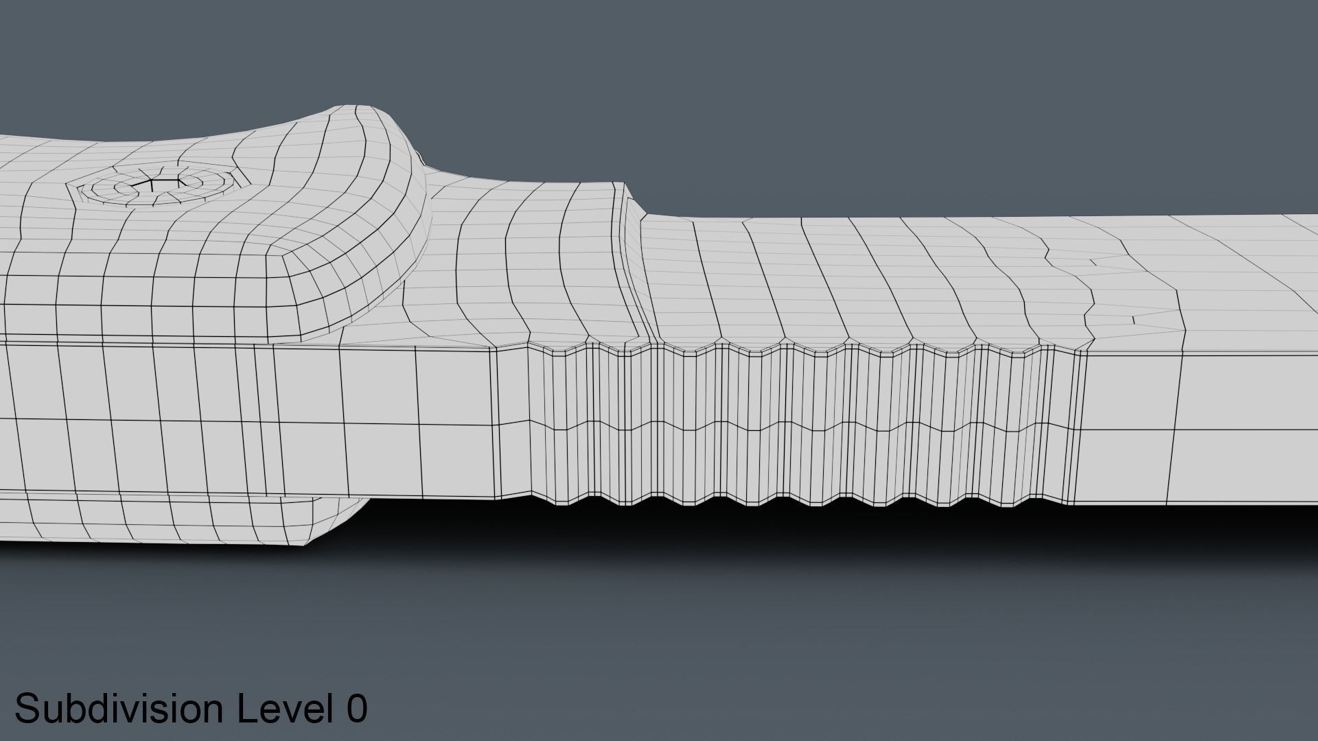 Survival Knife Low-poly 3D model_13
