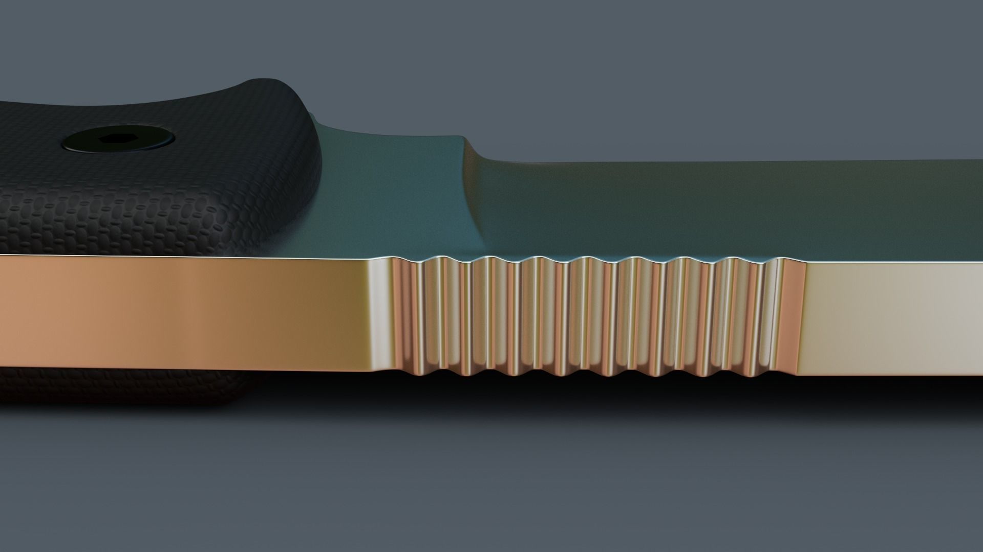 Survival Knife Low-poly 3D model_12