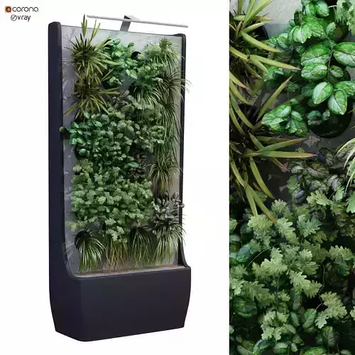 vertical plant box set 177 lowpoly