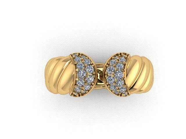 Ring jewelry 3D print model_8