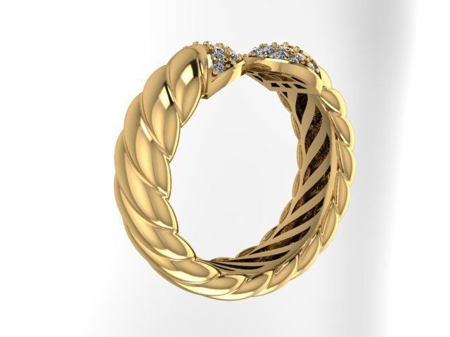 Ring jewelry 3D print model_10