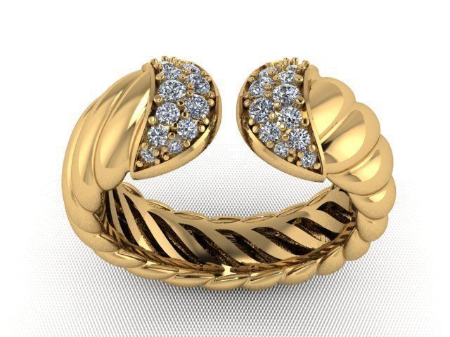 Ring jewelry 3D print model_5