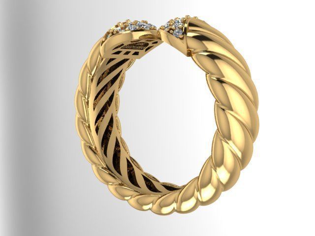 Ring jewelry 3D print model_11
