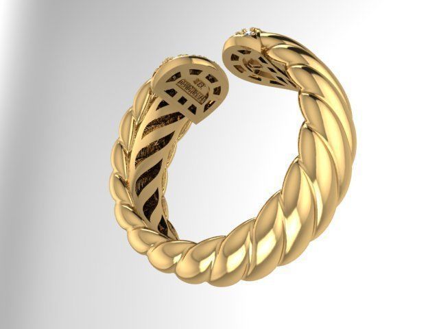 Ring jewelry 3D print model_3