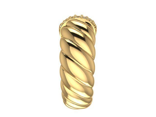 Ring jewelry 3D print model_4