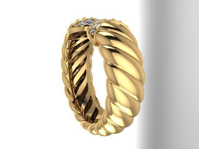 Ring jewelry 3D print model_1
