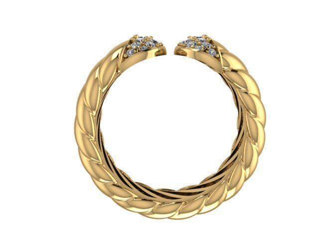 Ring jewelry 3D print model_9