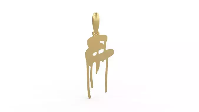 Initial Letters Pendant Barcelona Streets E