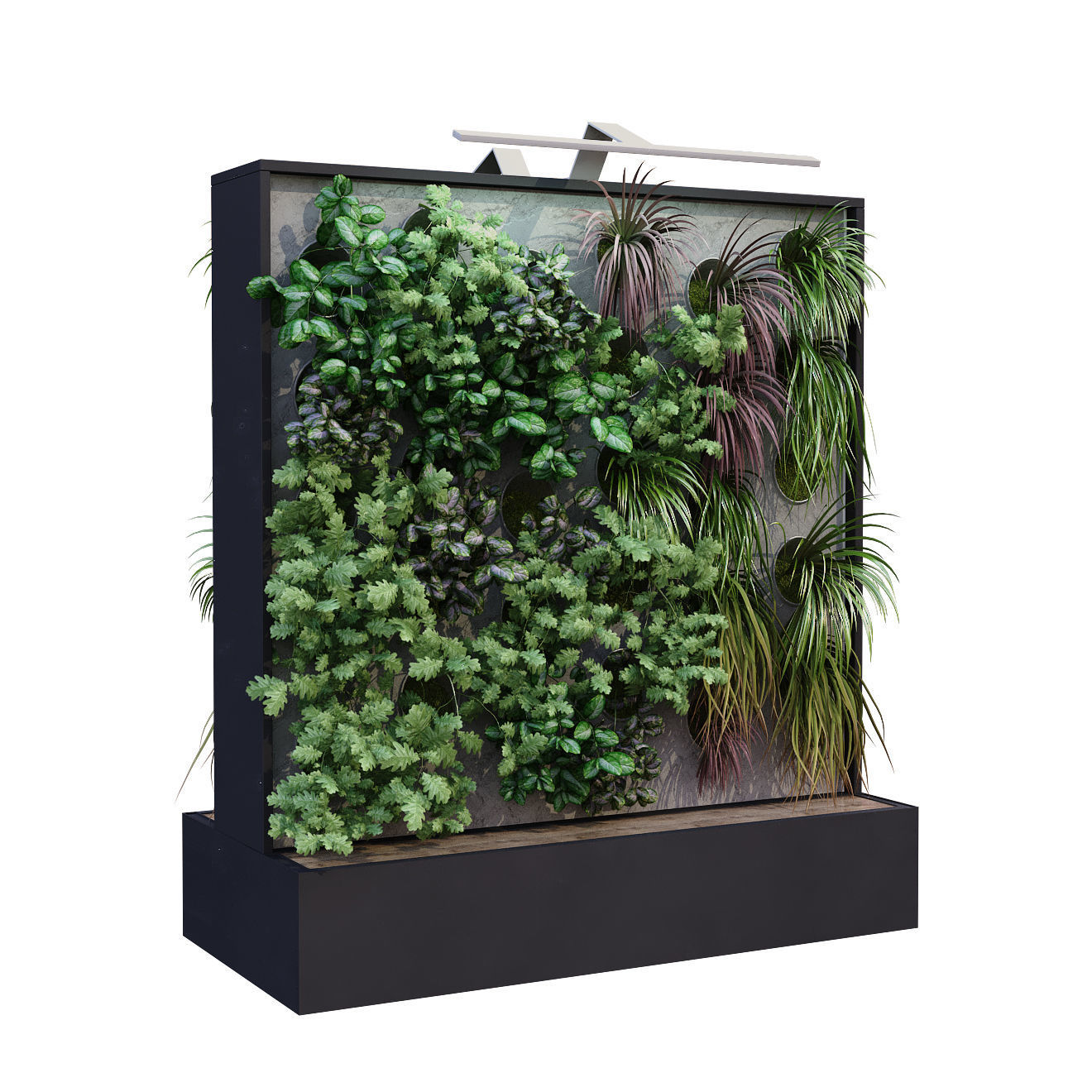 vertical plant box set 178 to sided 3D model_5