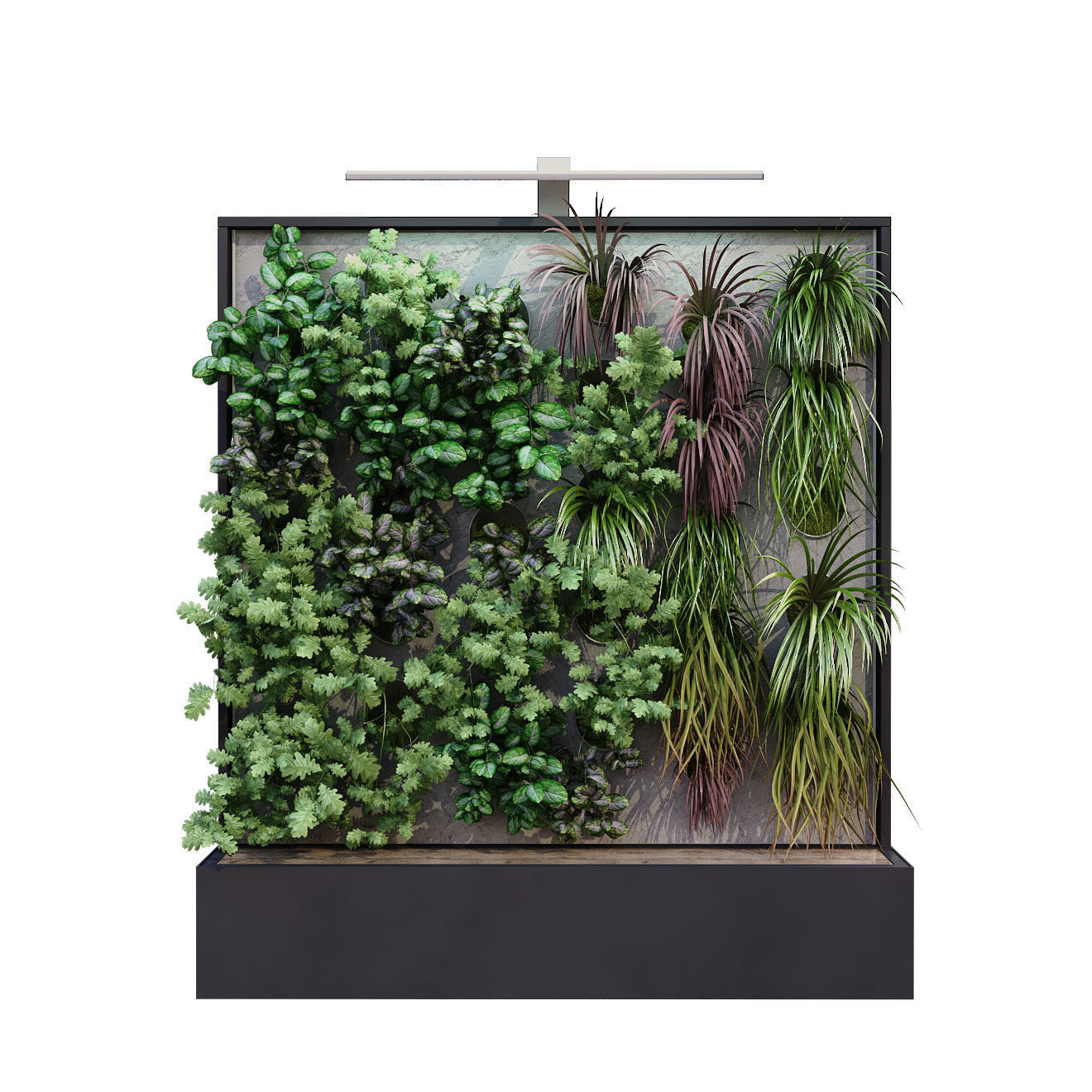 vertical plant box set 178 to sided 3D model_1