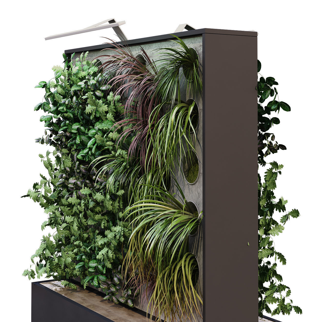 vertical plant box set 178 to sided 3D model_2