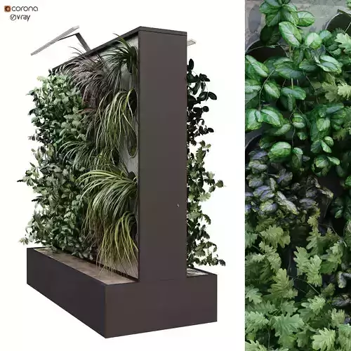 vertical plant box set 178 to sided 3D model