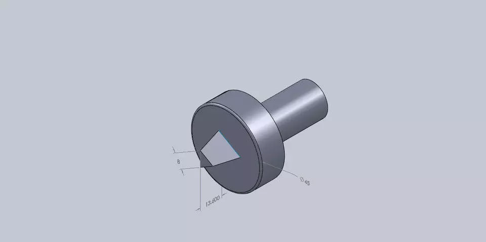 frustum triangular tool Free 3D model