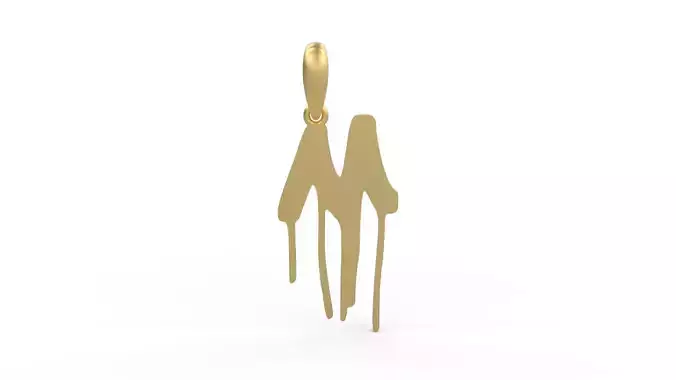 Initial Letters Pendant Barcelona Streets M