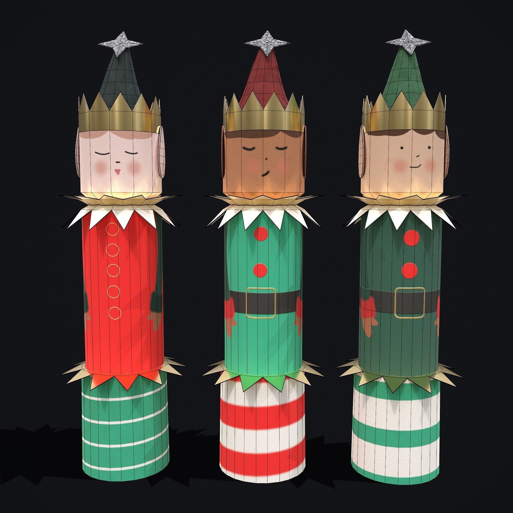 Christmas Toys and Crackers 3D Model Collection_21