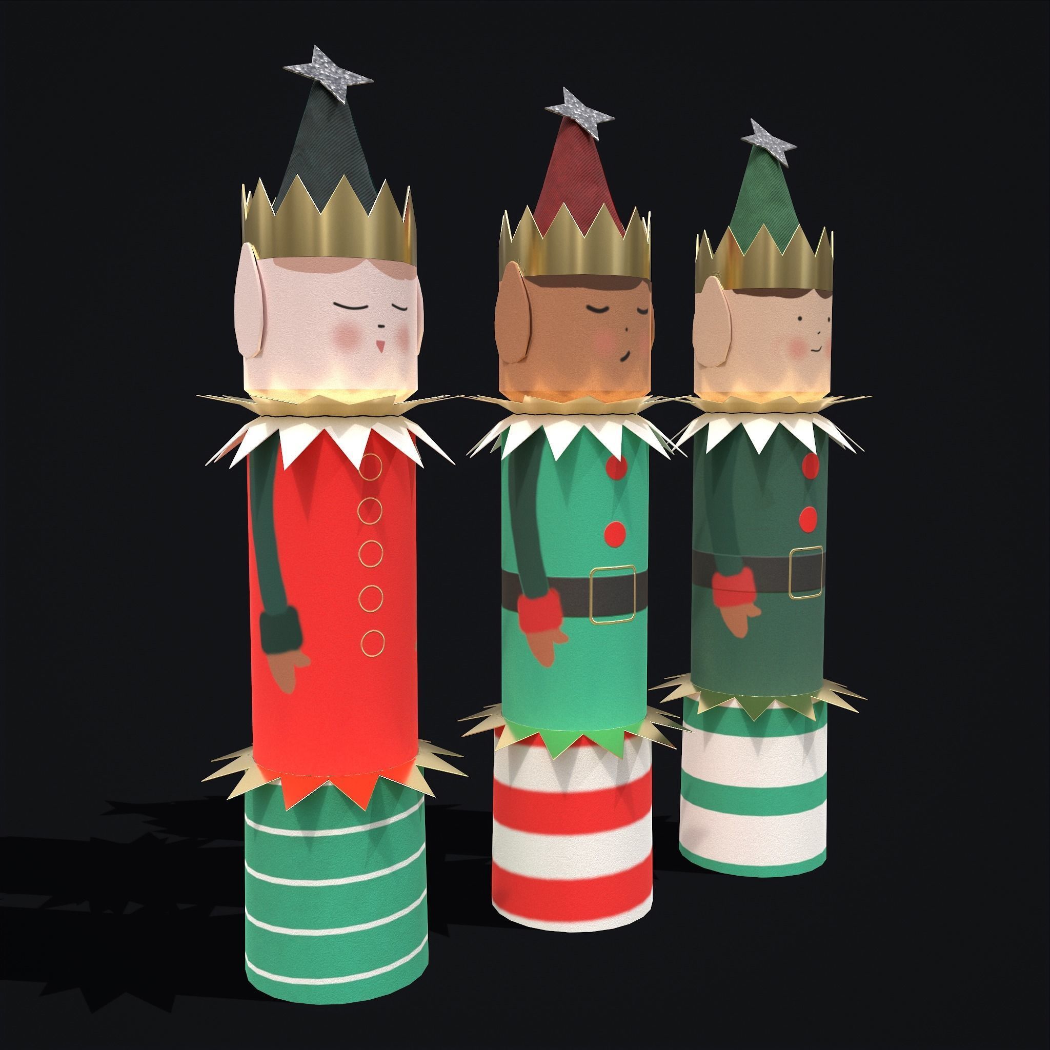 Christmas Toys and Crackers 3D Model Collection_22