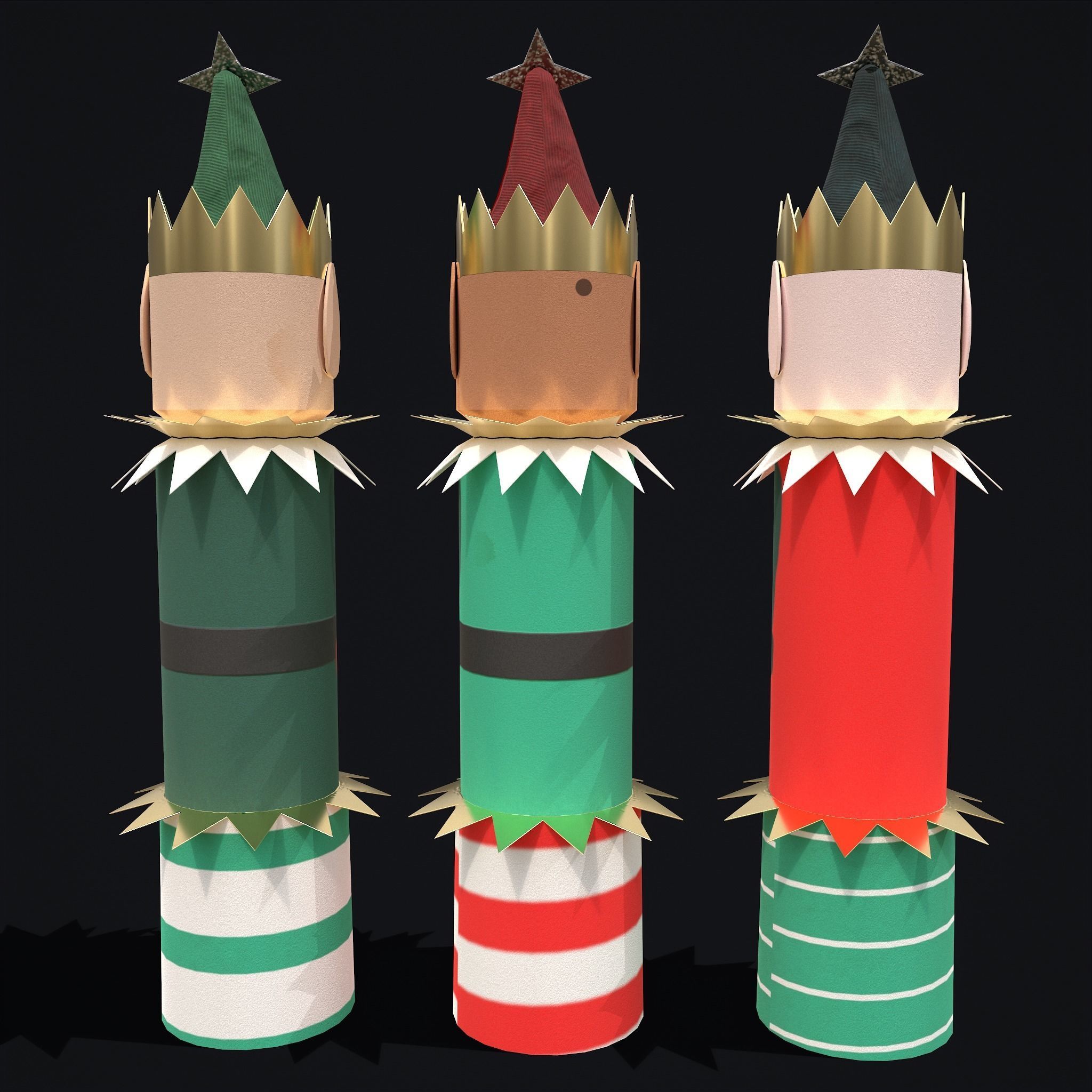 Christmas Toys and Crackers 3D Model Collection_24