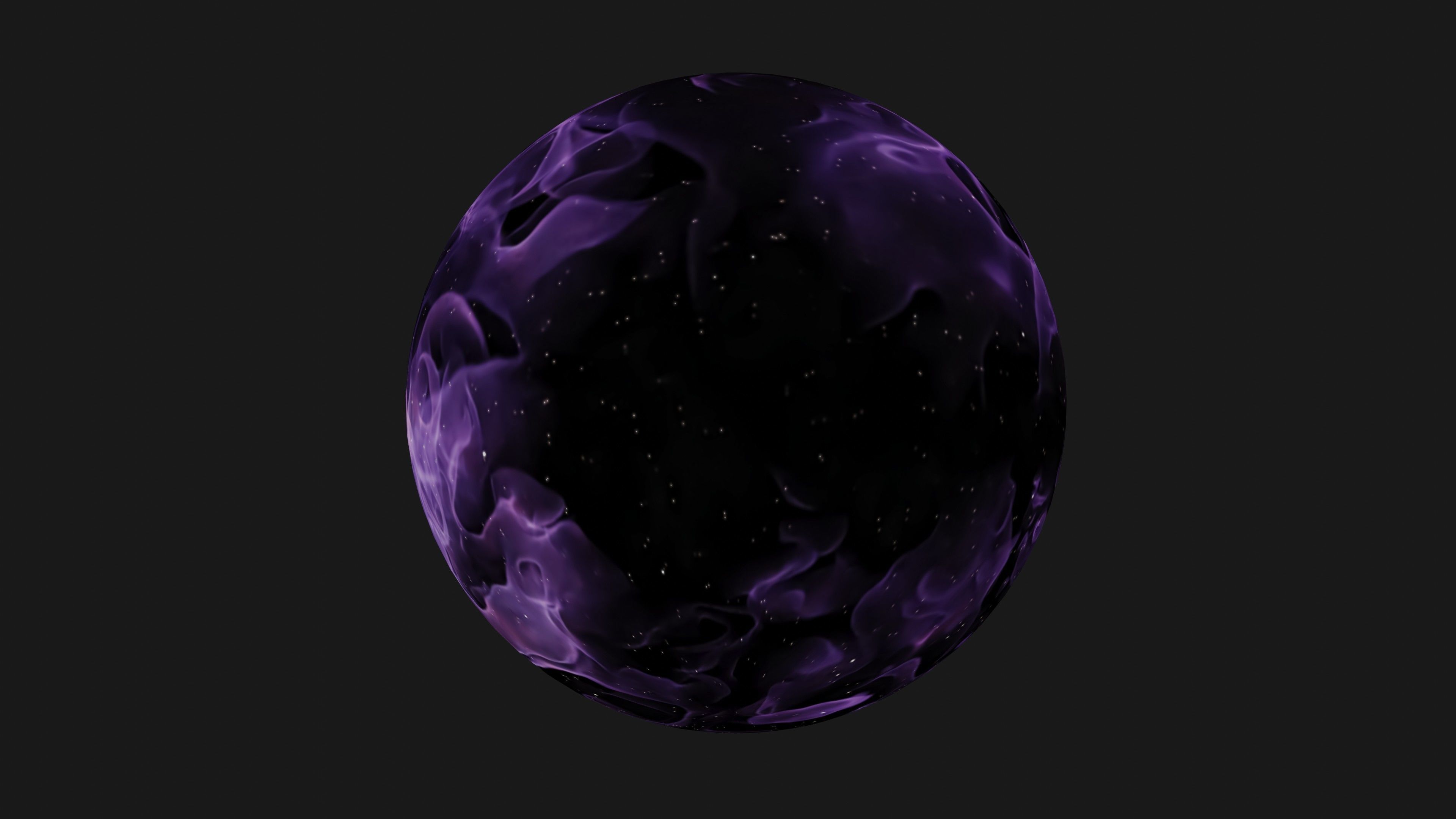 HDRI Panoramic Sky - 360 starfield - violet nova nebula 012 Low-poly 3D model_11