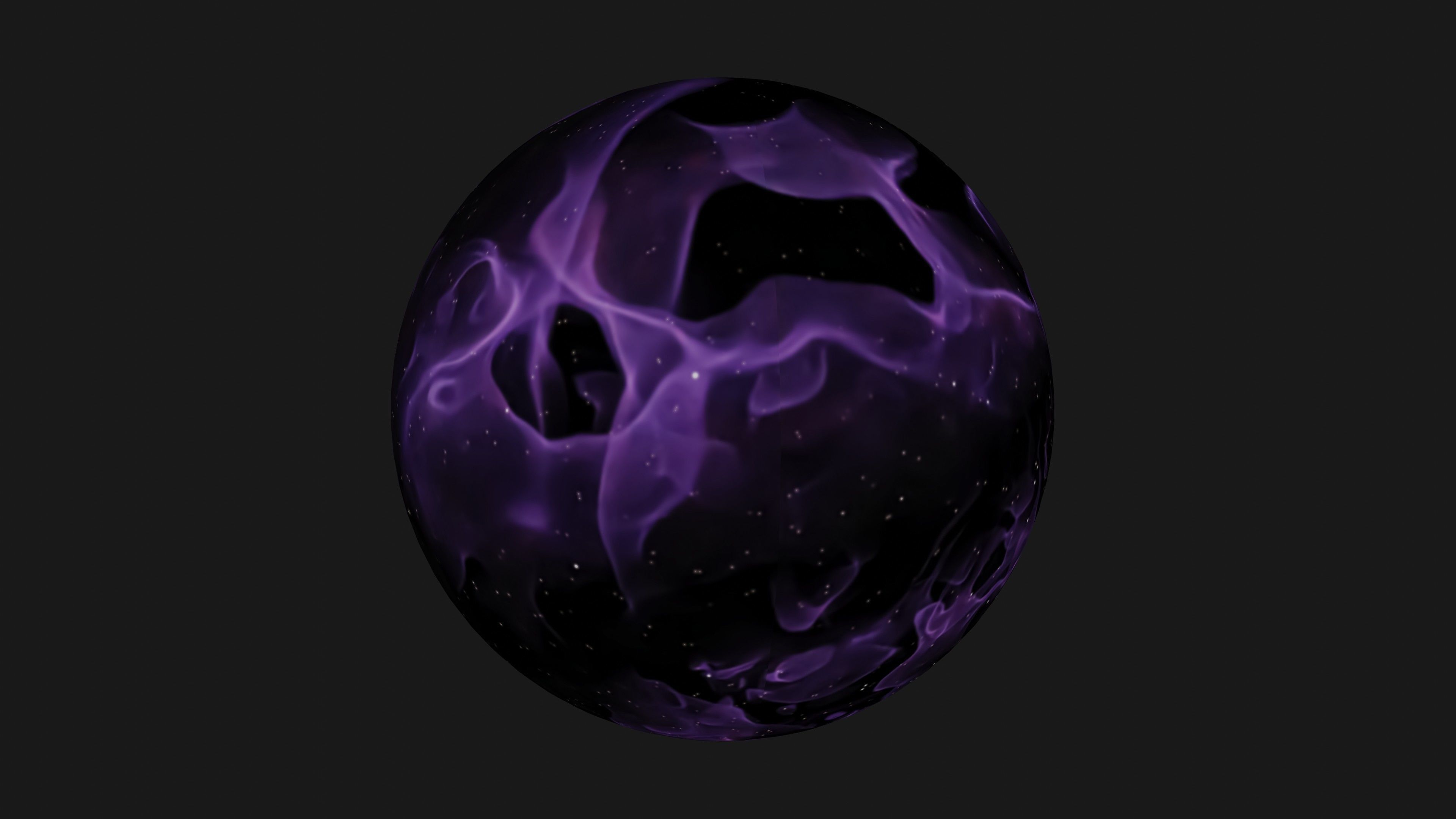 HDRI Panoramic Sky - 360 starfield - violet nova nebula 012 Low-poly 3D model_10