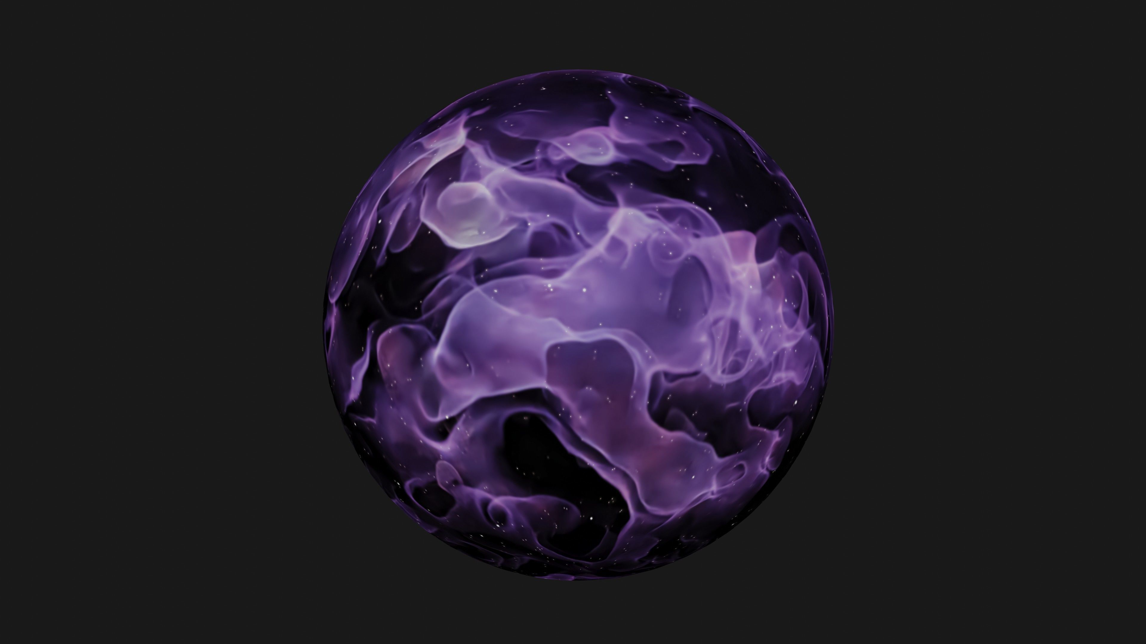 HDRI Panoramic Sky - 360 starfield - violet nova nebula 012 Low-poly 3D model_5