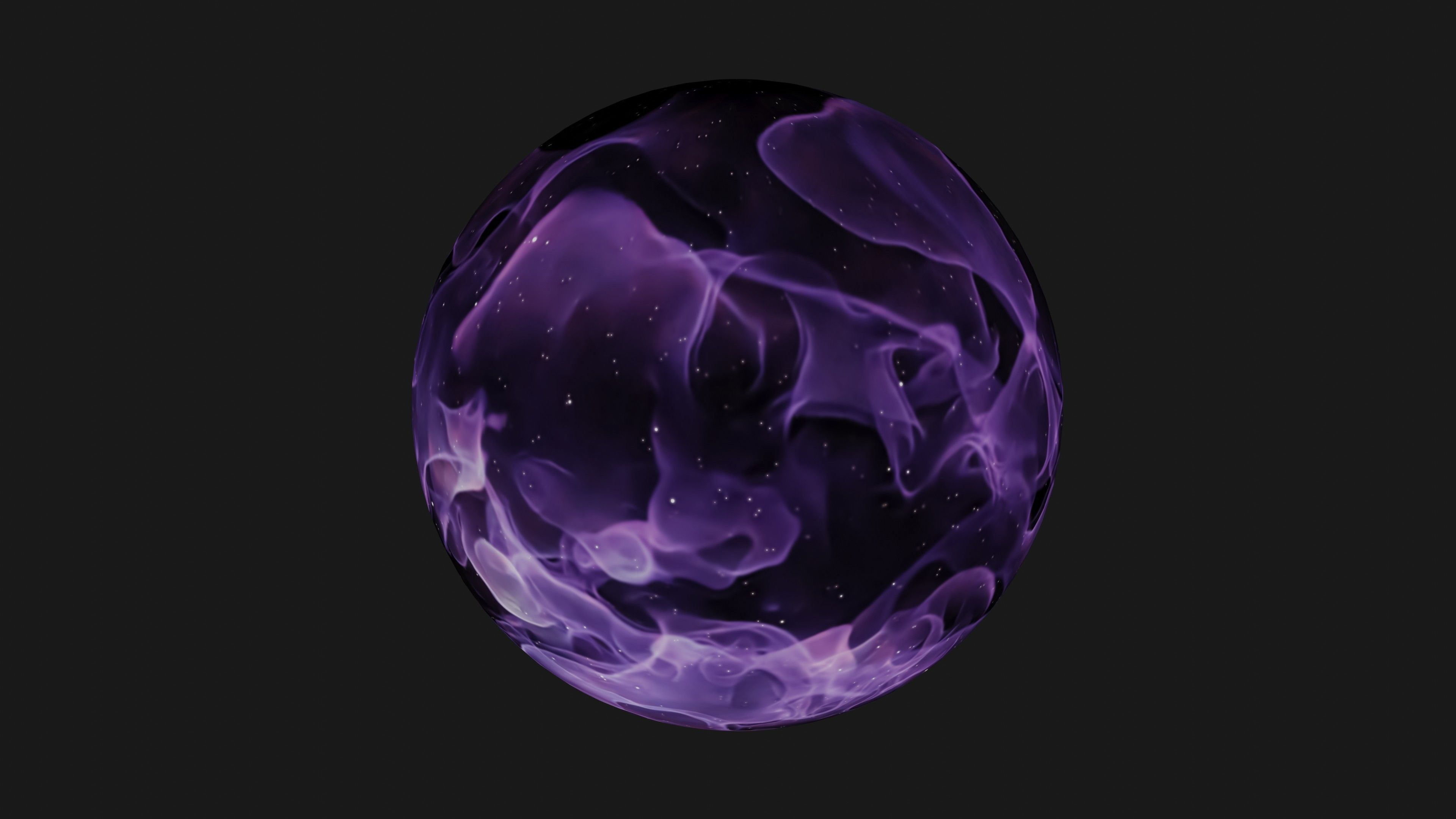 HDRI Panoramic Sky - 360 starfield - violet nova nebula 012 Low-poly 3D model_3