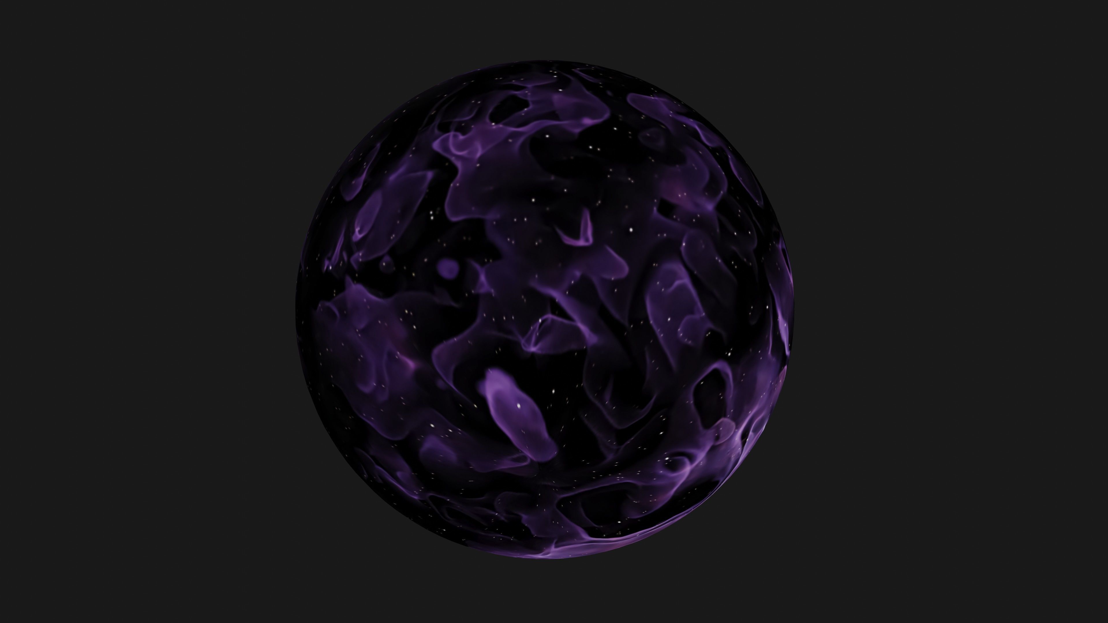 HDRI Panoramic Sky - 360 starfield - violet nova nebula 012 Low-poly 3D model_8