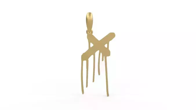 Initial Letters Pendant Barcelona Streets X 