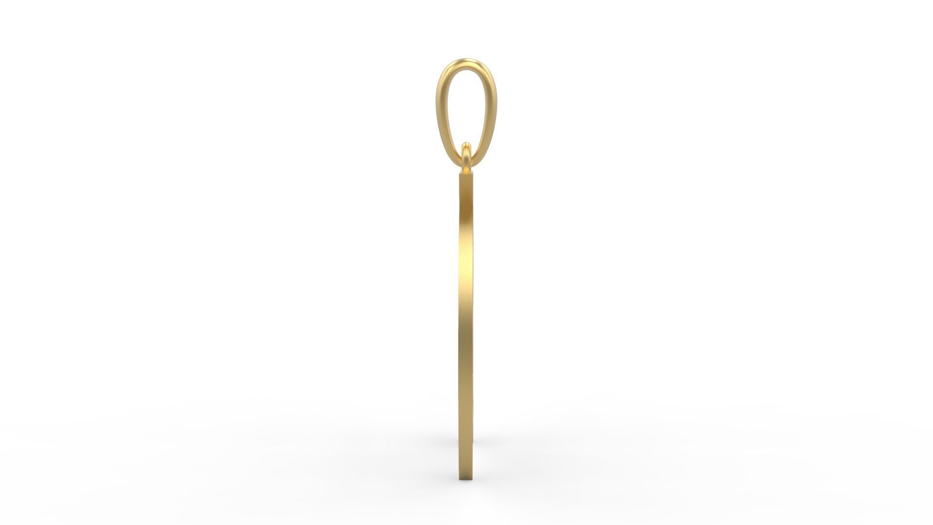 Initial Letters Pendant Battom Glory A 3D print model_2