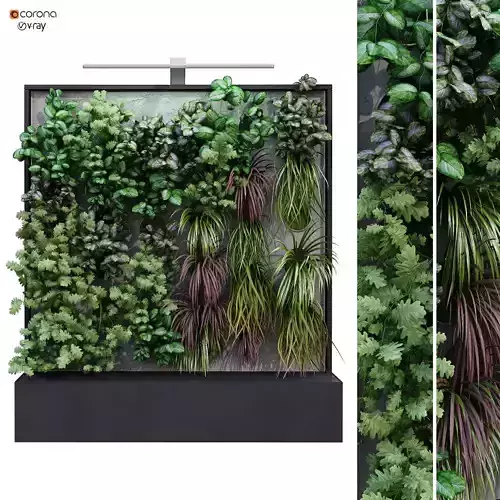 vertical plant box set 179 3D model