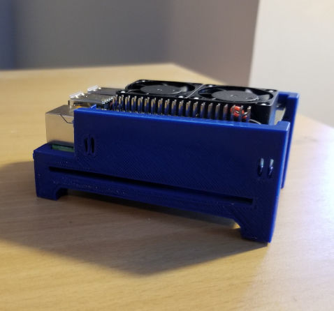 Raspberry Pi Duo Fan M2 SSD Footstool 3D print model_5