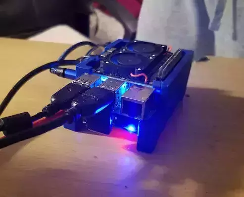 Raspberry Pi Duo Fan M2 SSD Footstool 3D print model