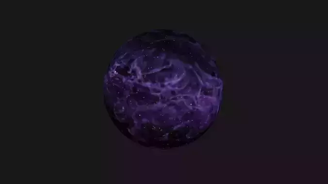 HDRI Panoramic Sky - 360 starfield - violet nebula 013